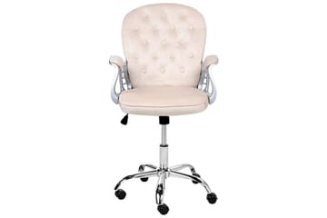 Kontorsstol Princess - Beige, Silver, Svart - Möbler - Fåtölj & stolar - Kontorsstol & skrivbordsstol