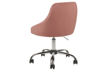 Kontorsstol Parrish Rosa/svart/silver - Rosa/svart/silver - Möbler - Fåtölj & stolar - Kontorsstol & skrivbordsstol