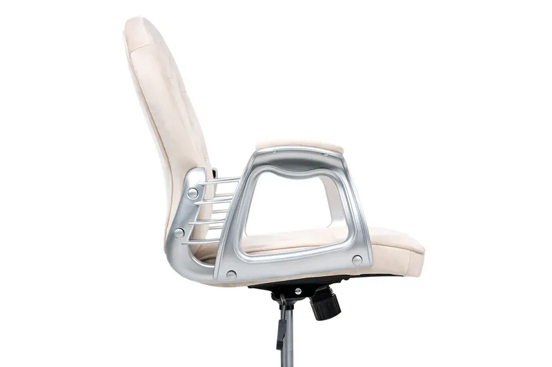 Kontorsstol Princess - Beige, Silver, Svart - Möbler - Fåtölj & stolar - Kontorsstol & skrivbordsstol