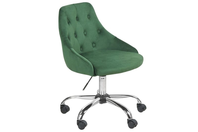 Kontorsstol Parrish Grön/Svart/Silver - Grön/Svart/Silver - Möbler - Fåtölj & stolar - Kontorsstol & skrivbordsstol