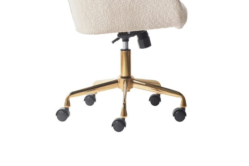 Kontorsstol Palmdale Beige/svart/guld - Beige/svart/guld - Möbler - Fåtölj & stolar - Kontorsstol & skrivbordsstol