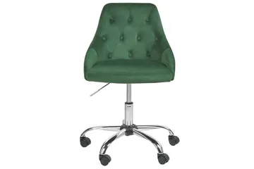 Kontorsstol Parrish Grön/Svart/Silver - Grön/Svart/Silver - Möbler - Fåtölj & stolar - Kontorsstol & skrivbordsstol