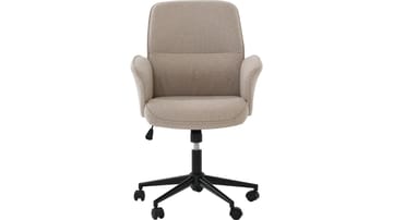 Kontorstol Ylvara Låg Rygg - Beige - Möbler - Fåtölj & stolar - Kontorsstol & skrivbordsstol