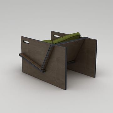 Latira Öronlappsfåtölj - Svart och grön - Möbler - Fåtölj & stolar - Fåtölj