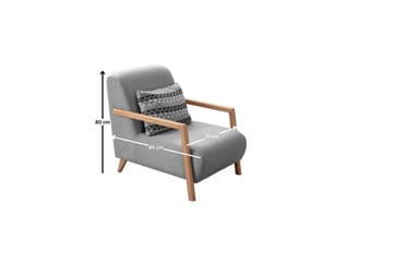 Latrona Fåtölj - Grå - Möbler - Fåtölj & stolar - Fåtölj