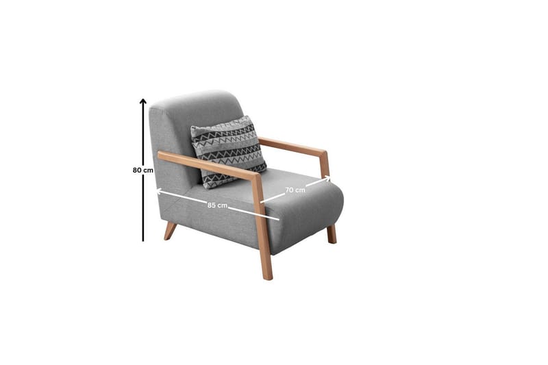 Latrona Fåtölj - Grå - Möbler - Fåtölj & stolar - Fåtölj