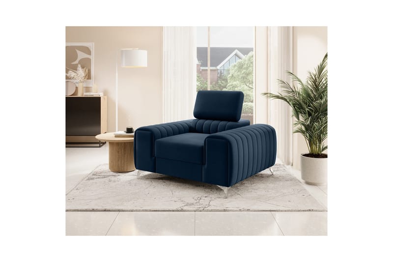 Laurece Fåtölj - Blå - Möbler - Fåtölj & stolar - Fåtölj