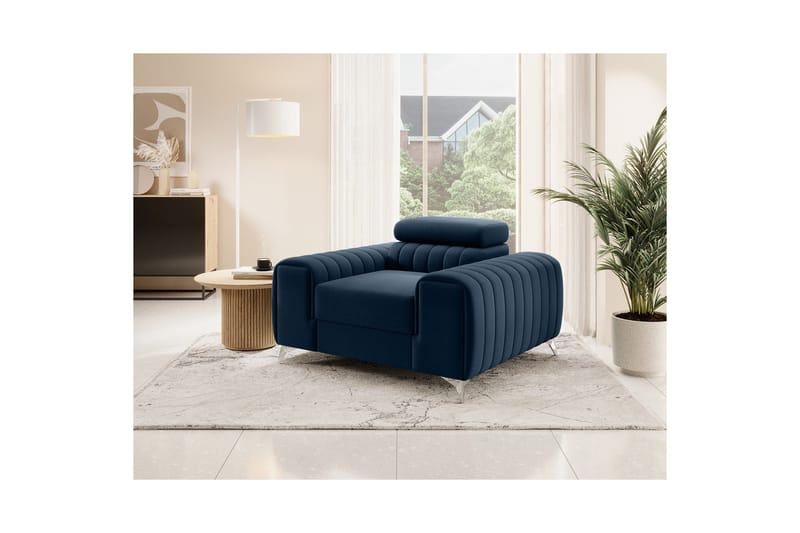 Laurece Fåtölj - Blå - Möbler - Fåtölj & stolar - Fåtölj