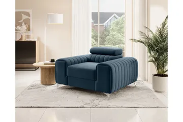 Laurece Fåtölj - Blå - Möbler - Fåtölj & stolar - Fåtölj