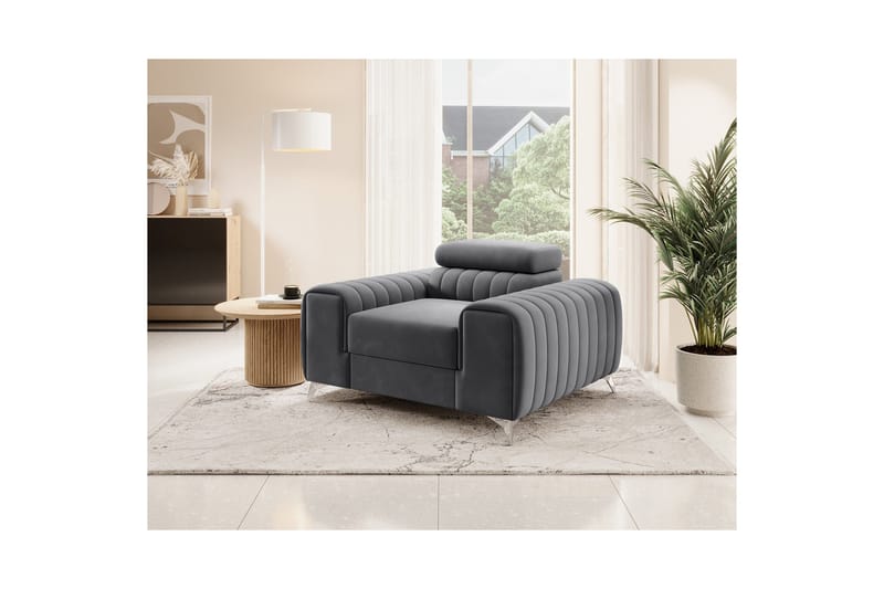 Laurece Fåtölj - Grå - Möbler - Fåtölj & stolar - Fåtölj