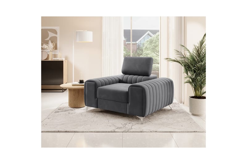 Laurece Fåtölj - Grå - Möbler - Fåtölj & stolar - Fåtölj