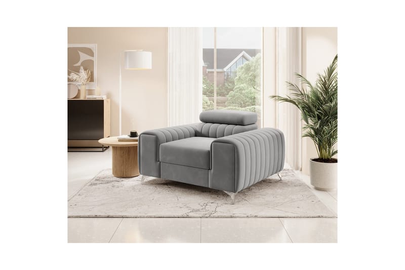 Laurece Fåtölj - Grå - Möbler - Fåtölj & stolar - Fåtölj