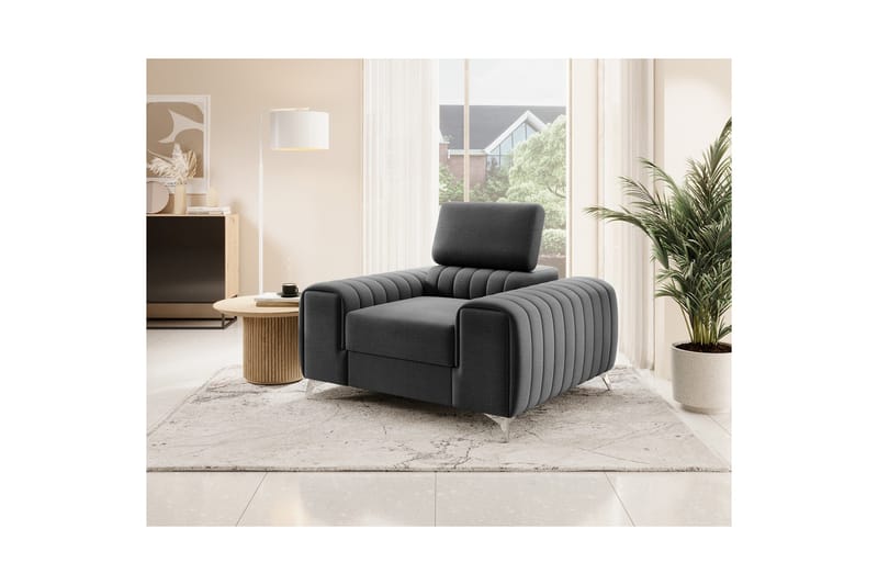 Laurece Fåtölj - Mörkgrå - Möbler - Fåtölj & stolar - Fåtölj