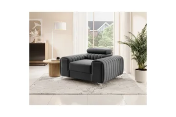 Laurece Fåtölj - Mörkgrå - Möbler - Fåtölj & stolar - Fåtölj