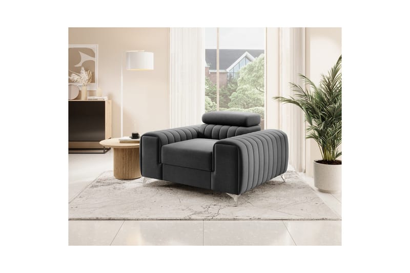 Laurece Fåtölj - Mörkgrå - Möbler - Fåtölj & stolar - Fåtölj