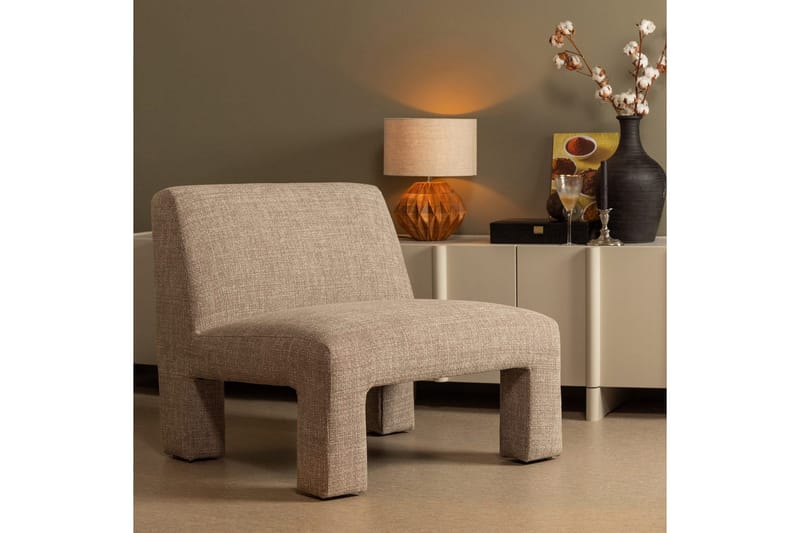 Lavid Fåtölj i Tyg - Beige - Möbler - Fåtölj & stolar - Fåtölj