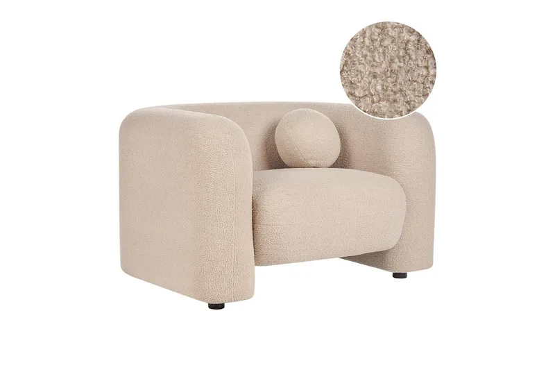 Leiren Fåtölj i Boucle, Beige