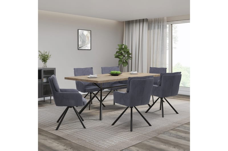 Les Karmstol - Grå - Möbler - Fåtölj & stolar - Matstol & köksstol