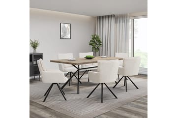 Les Karmstol - Vit - Möbler - Fåtölj & stolar - Matstol & köksstol