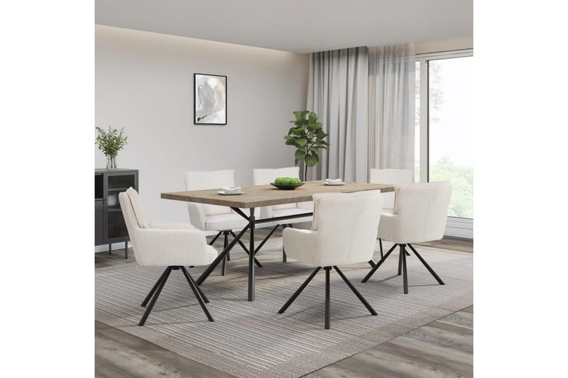 Les Karmstol - Vit - Möbler - Fåtölj & stolar - Matstol & köksstol