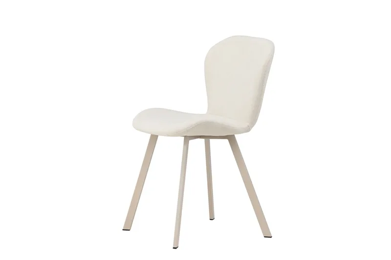 Lilja Matstol i Tyg med Metallben - Beige - Möbler - Fåtölj & stolar - Matstol & köksstol