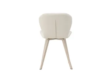Lilja Matstol i Tyg med Metallben - Beige - Möbler - Fåtölj & stolar - Matstol & köksstol