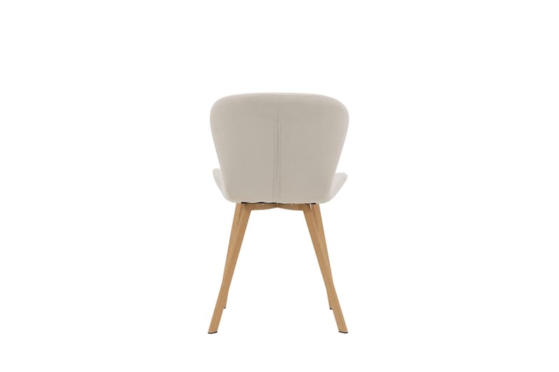 Lilja Matstol i Tyg med Träben - Beige - Möbler - Fåtölj & stolar - Matstol & köksstol