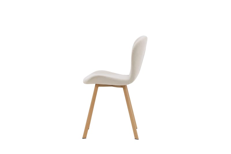 Lilja Matstol i Tyg med Träben - Beige - Möbler - Fåtölj & stolar - Matstol & köksstol