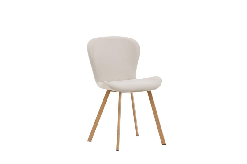 Lilja Matstol i Tyg med Träben, Beige