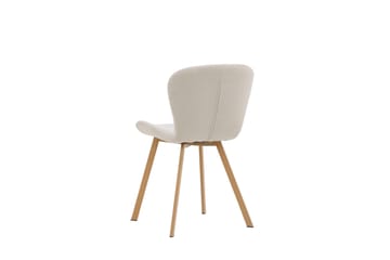 Lilja Matstol i Tyg med Träben - Beige - Möbler - Fåtölj & stolar - Matstol & köksstol