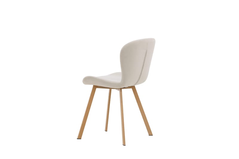 Lilja Matstol i Tyg med Träben - Beige - Möbler - Fåtölj & stolar - Matstol & köksstol