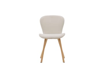 Lilja Matstol i Tyg med Träben - Beige - Möbler - Fåtölj & stolar - Matstol & köksstol