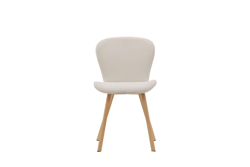 Lilja Matstol i Tyg med Träben - Beige - Möbler - Fåtölj & stolar - Matstol & köksstol