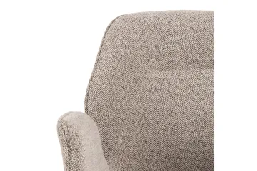 Lipie Matstol i Bouclé med Metallben - Beige - Möbler - Fåtölj & stolar - Matstol & köksstol
