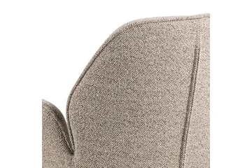 Lipie Matstol i Bouclé med Metallben - Beige - Möbler - Fåtölj & stolar - Matstol & köksstol