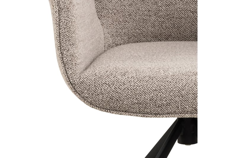 Lipie Matstol i Bouclé med Metallben - Beige - Möbler - Fåtölj & stolar - Matstol & köksstol