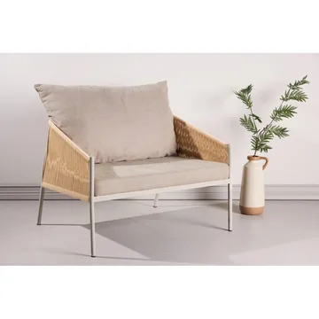 Louie Fåtölj i Linne - Beige - Möbler - Fåtölj & stolar - Fåtölj