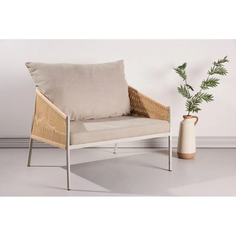 Louie Fåtölj i Linne - Beige - Möbler - Fåtölj & stolar - Fåtölj