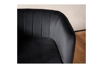 Lounge & Cocktailstol Wohnling Sammet stoppad Gyllene Metallben Industriell - Möbler - Fåtölj & stolar - Matstol & köksstol