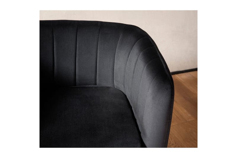 Lounge & Cocktailstol Wohnling Sammet stoppad Gyllene Metallben Industriell - Möbler - Fåtölj & stolar - Matstol & köksstol