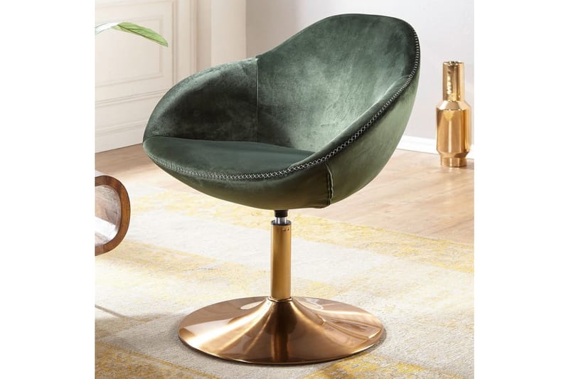Lounge & Cocktailstol Wohnling Siran Sammet Klädd Industriell - Möbler - Fåtölj & stolar - Fåtölj