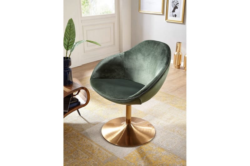Lounge & Cocktailstol Wohnling Siran Sammet Klädd Industriell - Möbler - Fåtölj & stolar - Fåtölj
