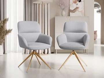 Lyrin Kontorsstol 2-pack - Grå - Möbler - Fåtölj & stolar - Kontorsstol & skrivbordsstol