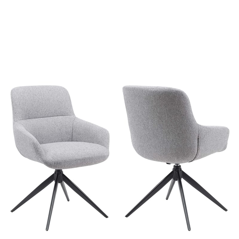 Lyrin Kontorsstol 2-pack - Grå - Möbler - Fåtölj & stolar - Kontorsstol & skrivbordsstol