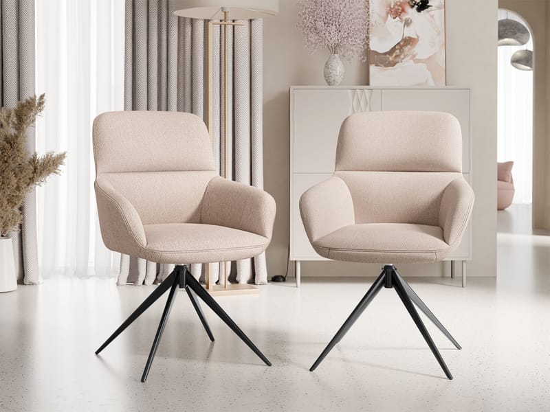 Lyrin Kontorsstol 2-pack - Beige - Möbler - Fåtölj & stolar - Kontorsstol & skrivbordsstol