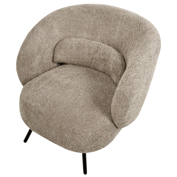 Makela Modern Rund Fåtölj i Boucle - Ljus Taupe - Möbler - Fåtölj & stolar - Fåtölj