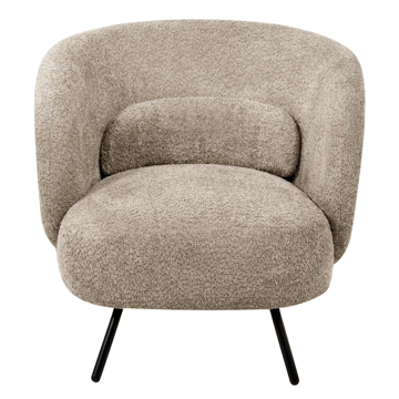 Makela Modern Rund Fåtölj i Boucle - Ljus Taupe - Möbler - Fåtölj & stolar - Fåtölj