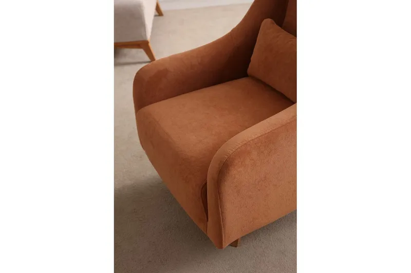Malkiat Loungefåtölj - Orange - Möbler - Fåtölj & stolar - Fåtölj
