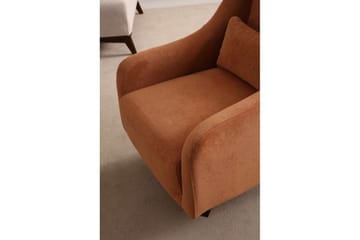 Malkiat Loungefåtölj - Orange/Svart - Möbler - Fåtölj & stolar - Fåtölj