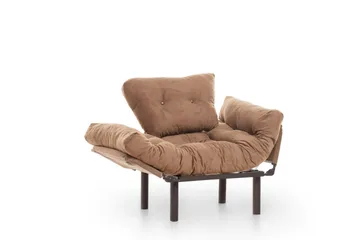 Maryborough Fällbar och Bäddbar Reclinerfåtölj i Velour - Brun - Möbler - Fåtölj & stolar - Fåtölj